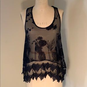 Sheer Sexy Black Top 💃🏽 NWOT